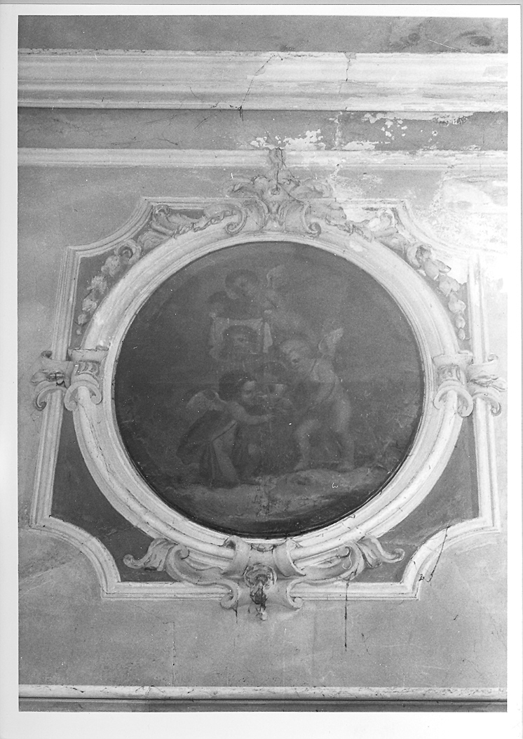angeli con i simboli della passione (dipinto) di Bollani Giovanni (attribuito) (sec. XVIII)