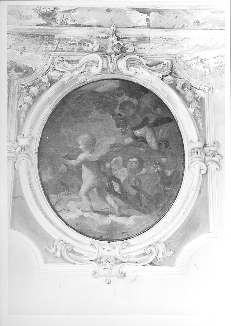 angeli con i simboli della passione (dipinto) di Bollani Giovanni (attribuito) (sec. XVIII)