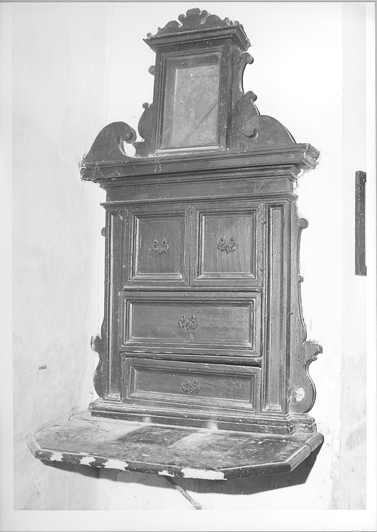 credenzina, coppia - bottega marchigiana (seconda metà sec. XVIII)