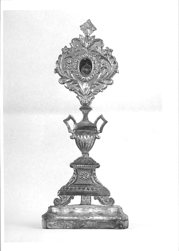 reliquiario - a ostensorio - bottega marchigiana (sec. XIX)