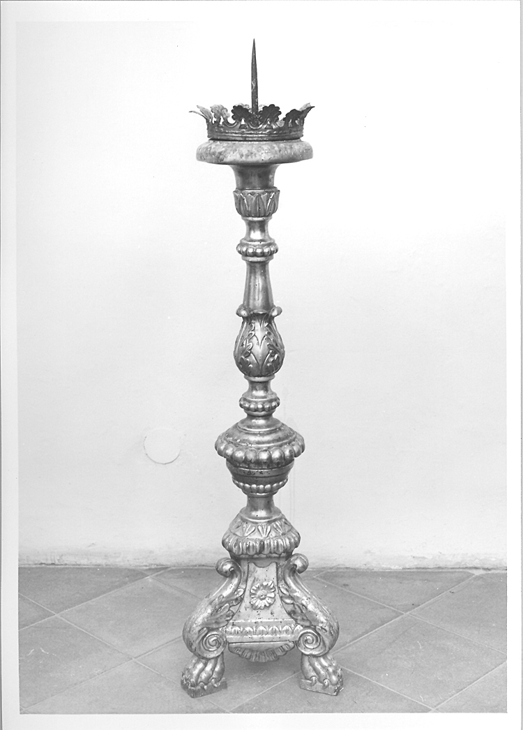 candeliere, coppia - bottega marchigiana (sec. XIX)