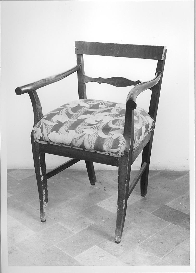 sedia - a braccioli - bottega marchigiana (sec. XIX)