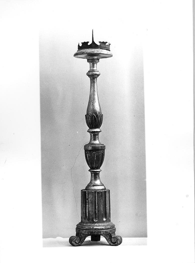 candeliere, coppia - bottega marchigiana (sec. XIX)