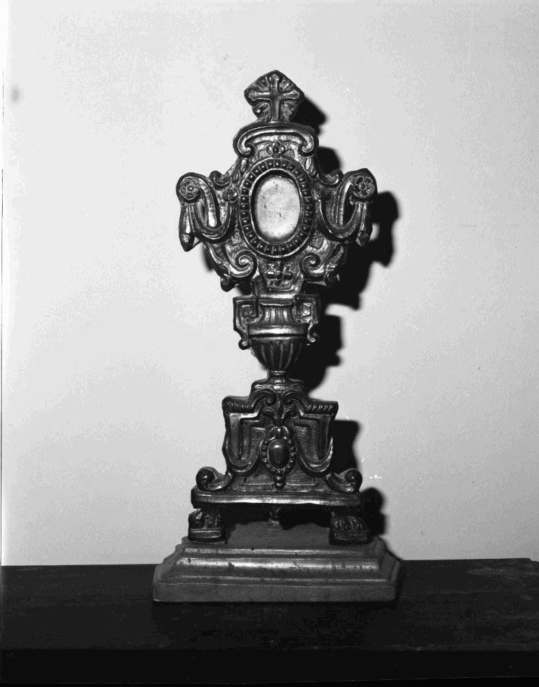 reliquiario - a ostensorio - bottega marchigiana (sec. XVIII, sec. XIX)