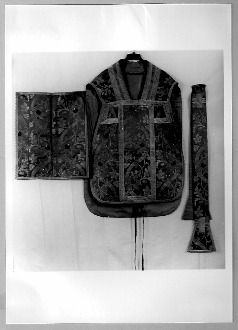 paramento liturgico, insieme - manifattura marchigiana (seconda metà sec. XIX)