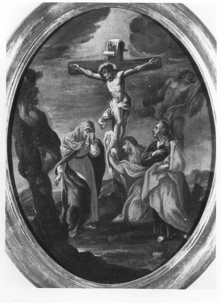 stazione XII: Gesù innalzato e morto in croce (Via Crucis, elemento d'insieme) - ambito marchigiano (sec. XVIII)
