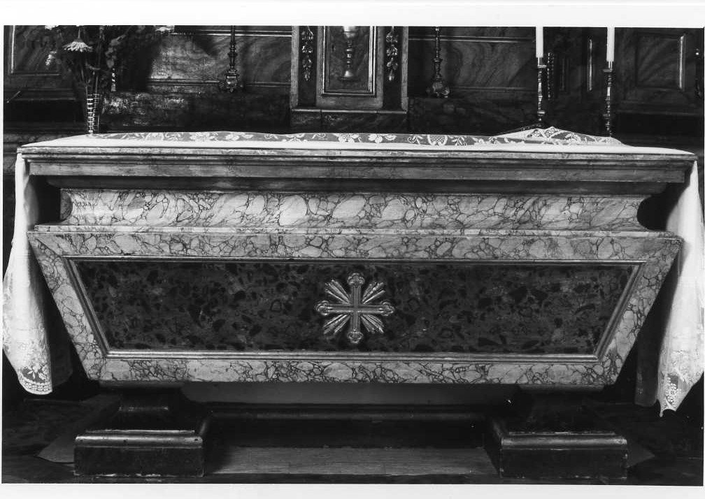 mensa d'altare - bottega marchigiana (sec. XVIII)