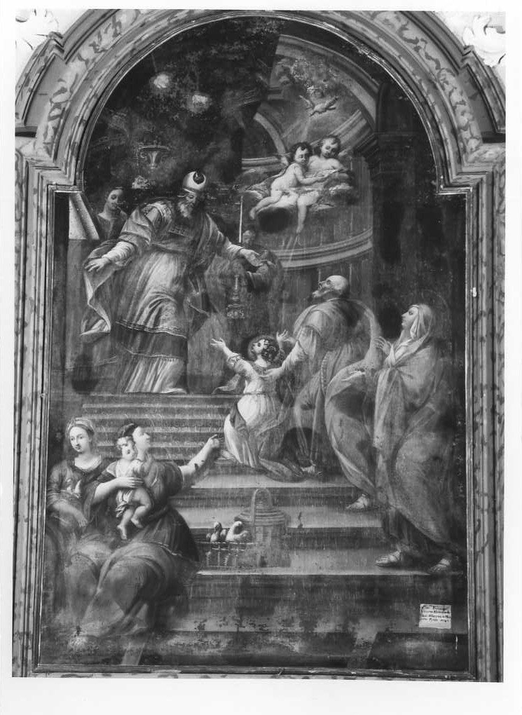 presentazione di Maria Vergine al tempio (dipinto) di Vicorno Michelini Francesco (sec. XVIII)