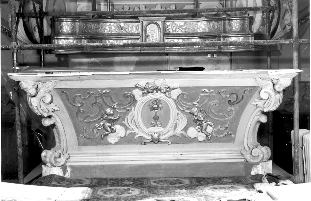 mensa d'altare - bottega marchigiana (sec. XVIII)
