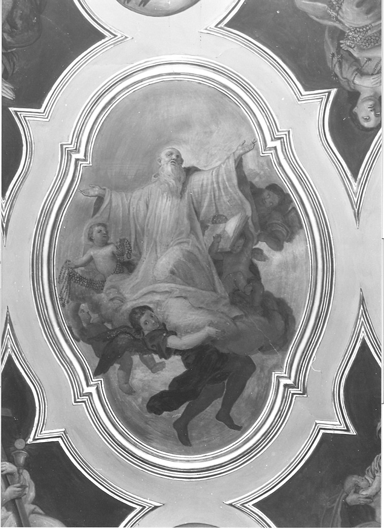 gloria di San Romualdo (dipinto, elemento d'insieme) di Lazzarini Placido, Paolucci Carlo (sec. XVIII)