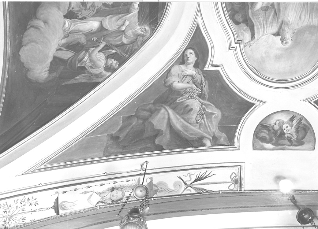 allegoria della Penitenza (dipinto, elemento d'insieme) di Lazzarini Placido, Paolucci Carlo (sec. XVIII)