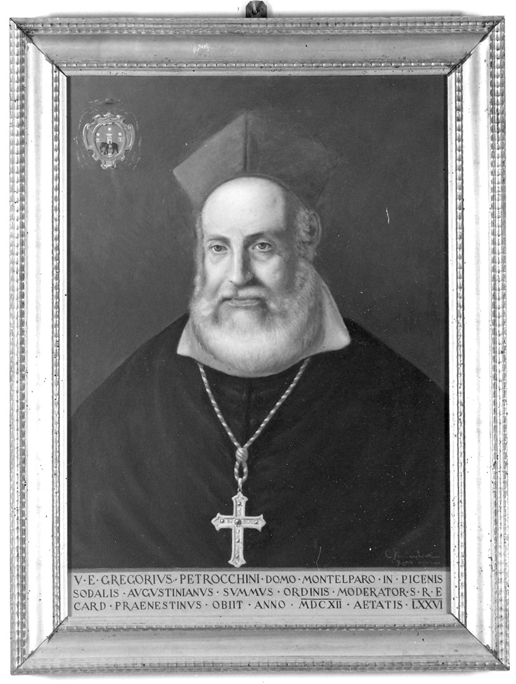 ritratto del Cardinal Gregorio Petrocchini (dipinto) di Pennacchieti Carlo (prima metà sec. XX)