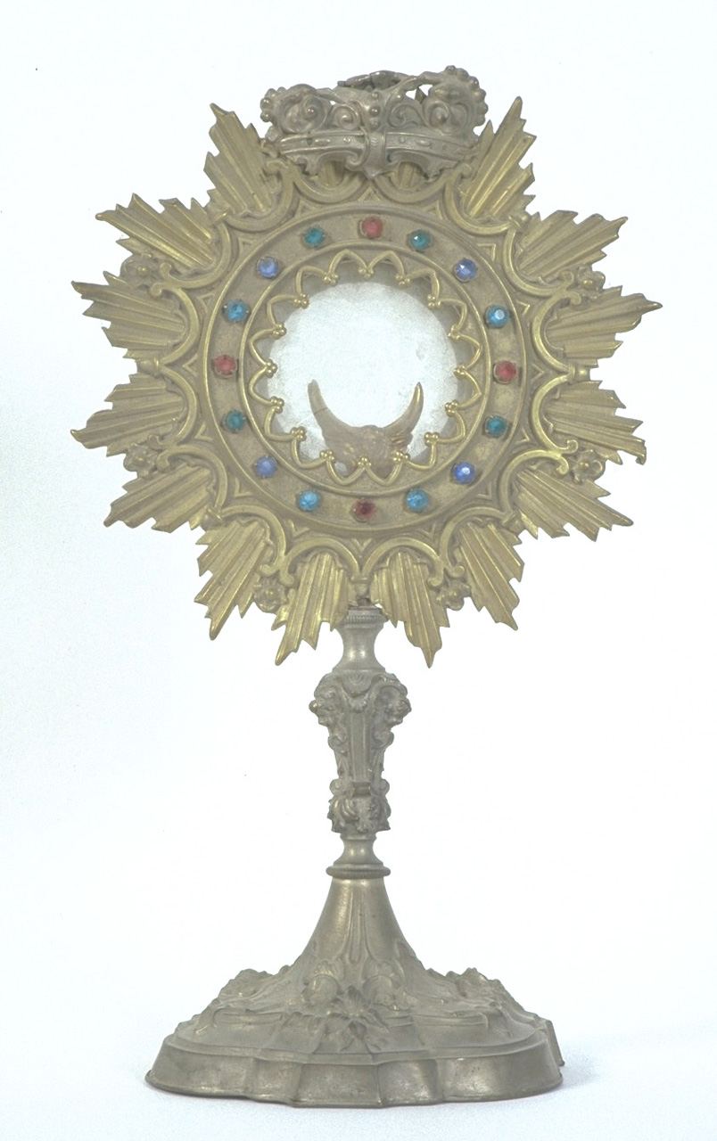 ostensorio - bottega marchigiana (seconda metà sec. XIX)