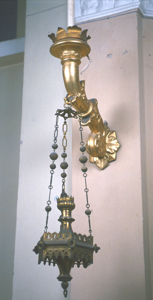 candeliere da parete, coppia - bottega marchigiana (inizio sec. XX)