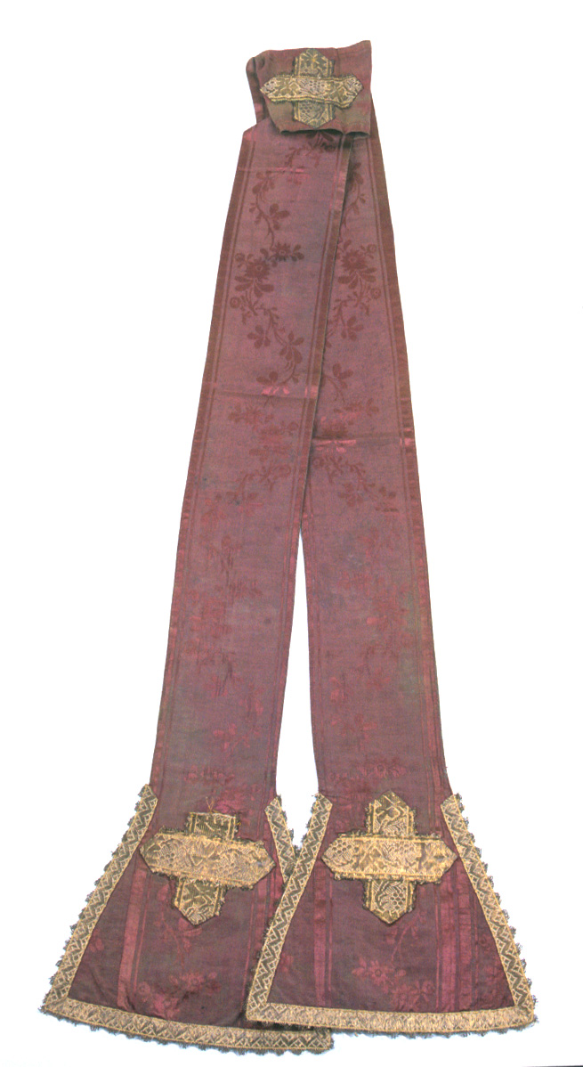 stola, elemento d'insieme - manifattura italiana (sec. XIX)