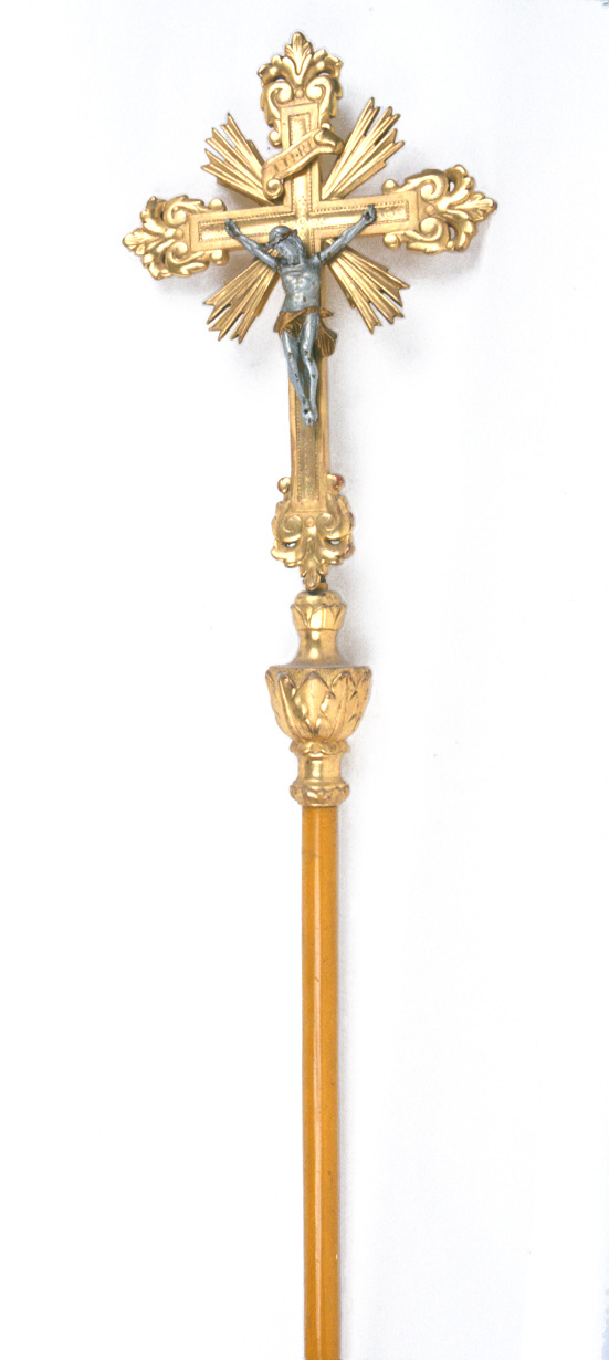 croce processionale - bottega marchigiana (prima metà sec. XX)