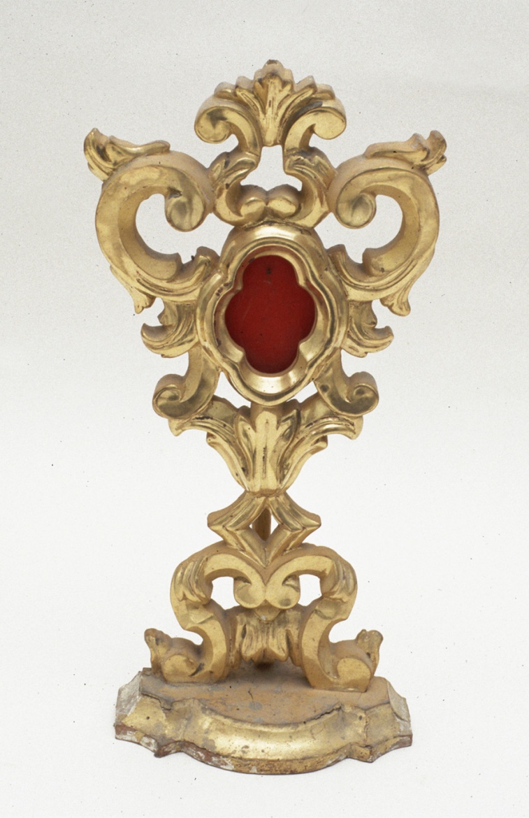 reliquiario - a ostensorio, serie - bottega pesarese (sec. XVIII)