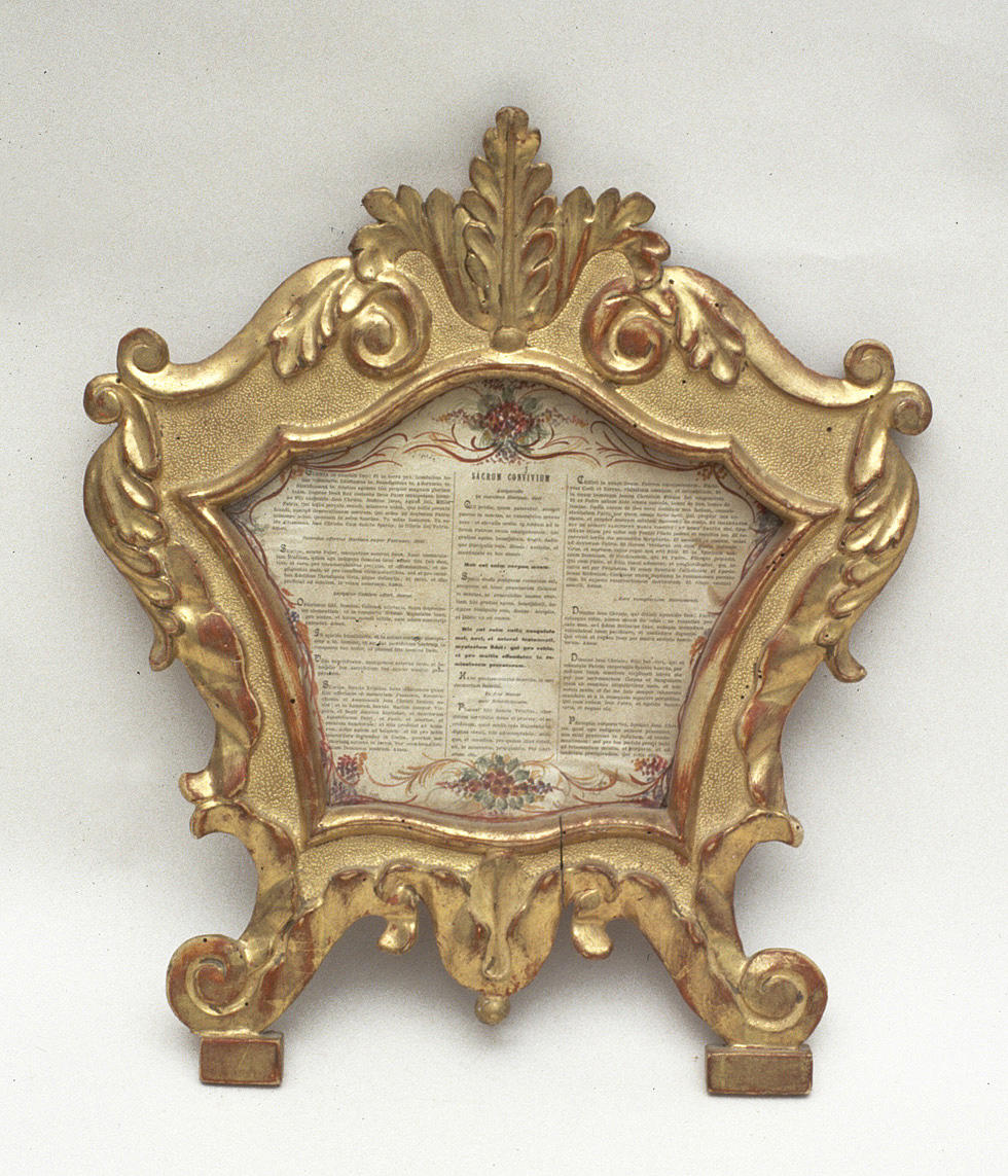 cartagloria, elemento d'insieme - bottega pesarese (fine/inizio secc. XIX/ XX)