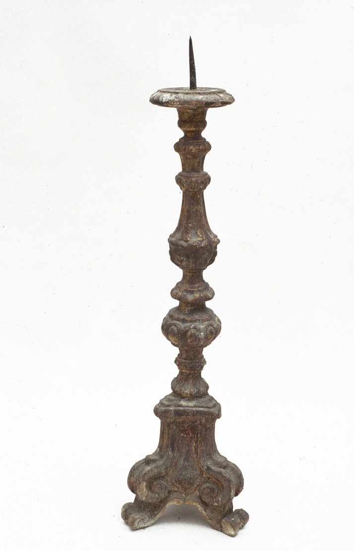candelabro, coppia - bottega pesarese (prima metà sec. XVIII)