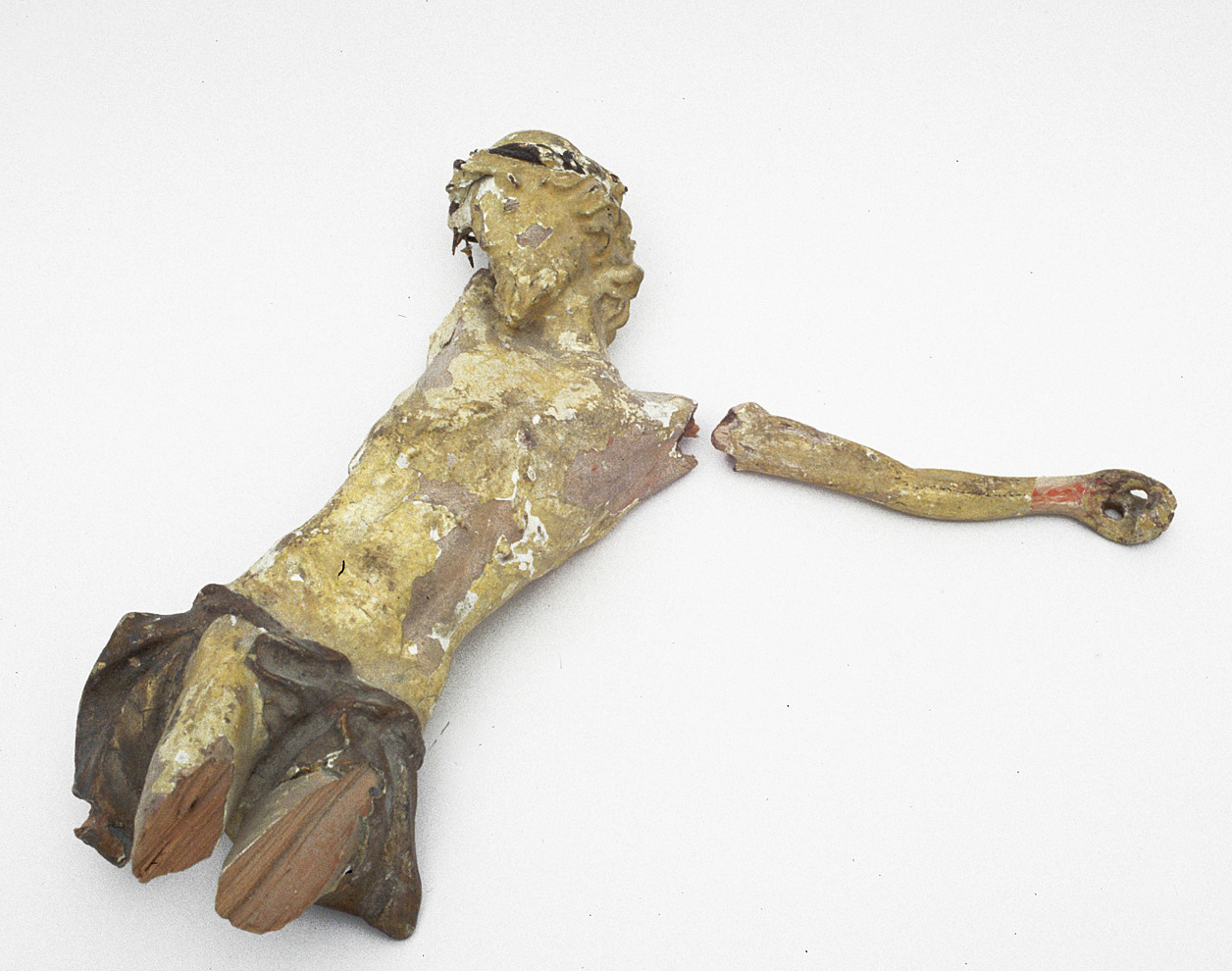 crocifisso, frammento - bottega pesarese (prima metà sec. XVIII)