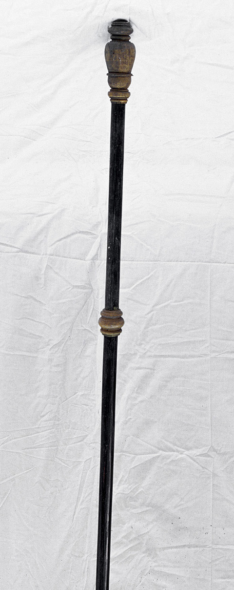 mazza processionale - bottega pesarese (sec. XIX)