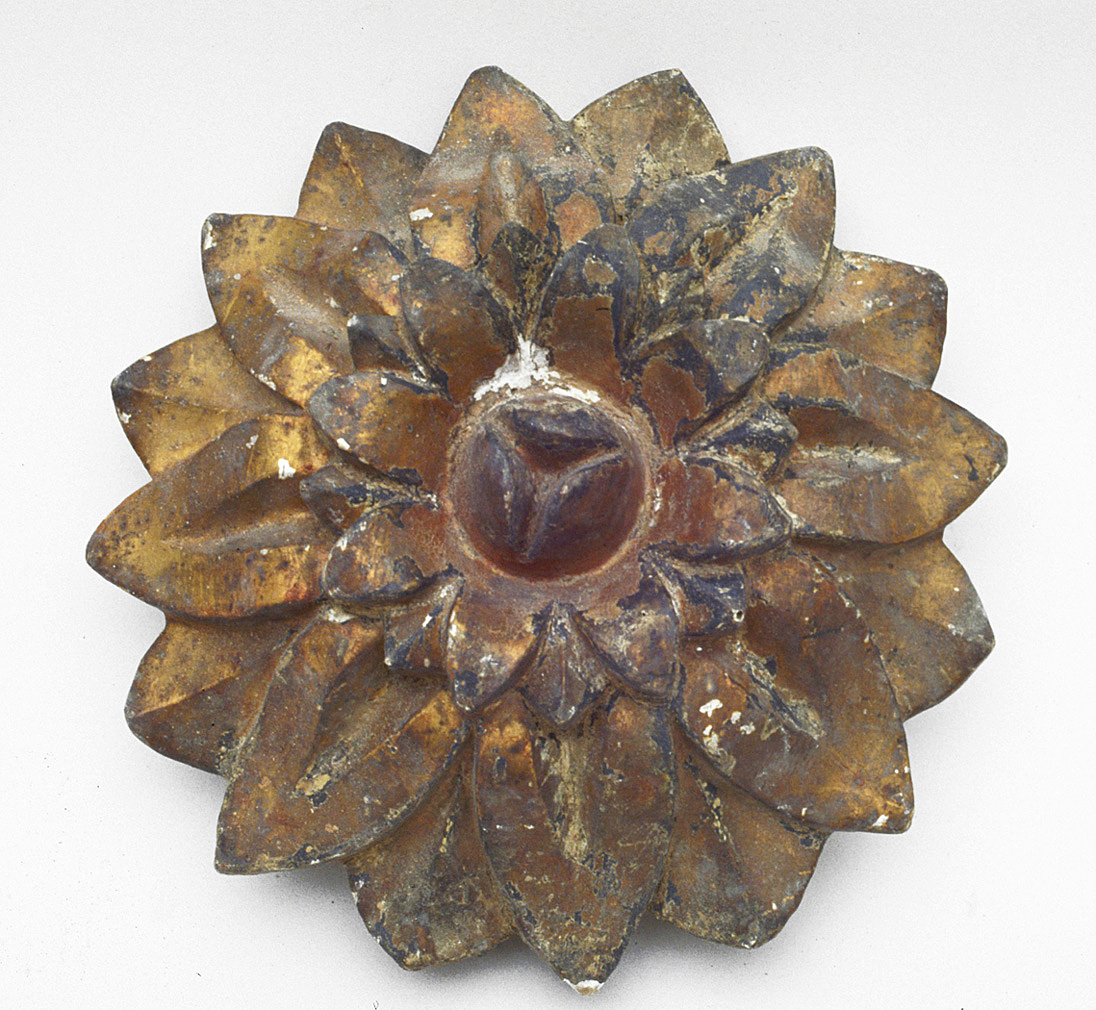 fiore (scultura) - bottega pesarese (sec. XIX)