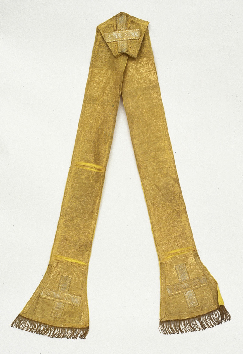 stola, elemento d'insieme - manifattura italiana (sec. XIX)