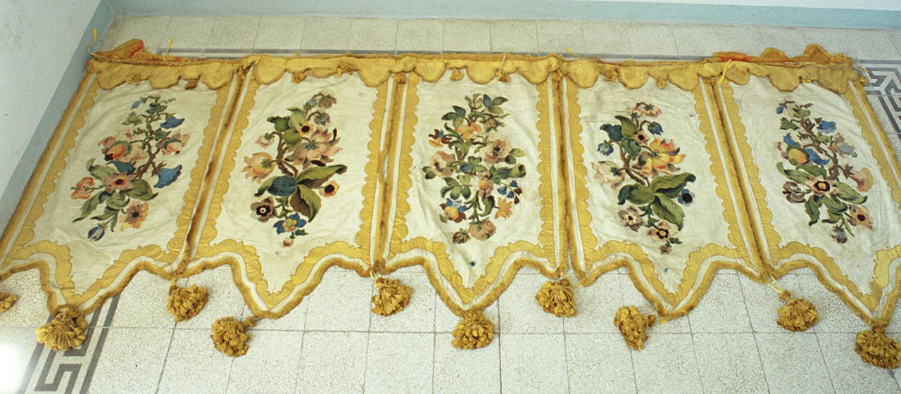 baldacchino processionale, insieme - manifattura italiana (seconda metà sec. XVIII)