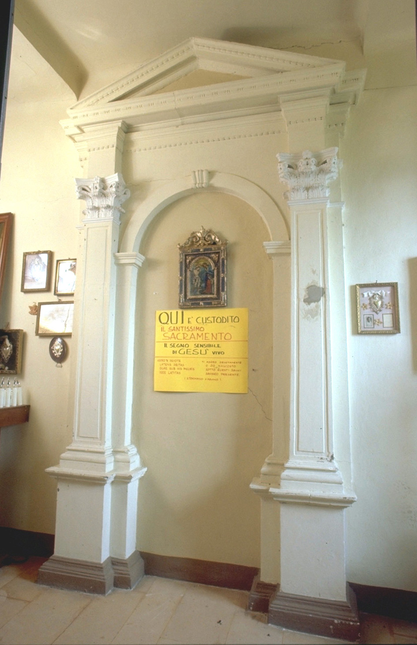 mostra di tabernacolo - a muro - ambito marchigiano (fine/inizio secc. XVIII/ XIX)