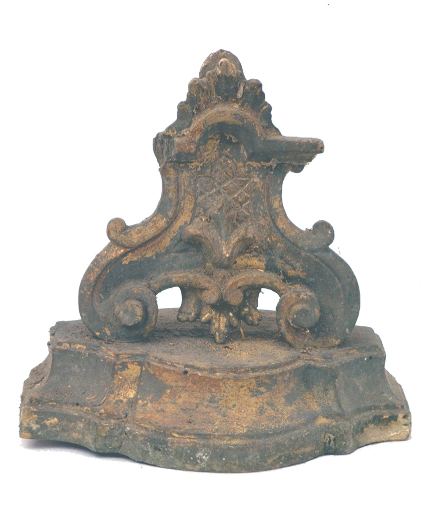 base per croce - bottega pesarese (sec. XVIII)