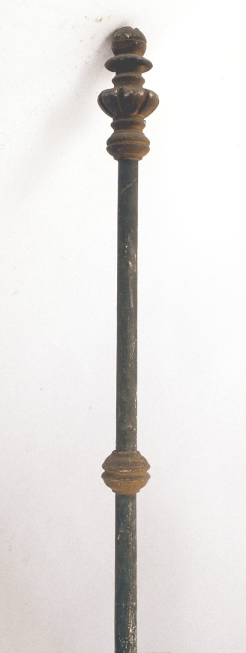 asta di baldacchino processionale - bottega pesarese (sec. XVIII)