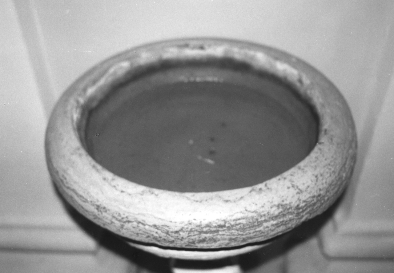 acquasantiera - bottega pesarese (sec. XIX)