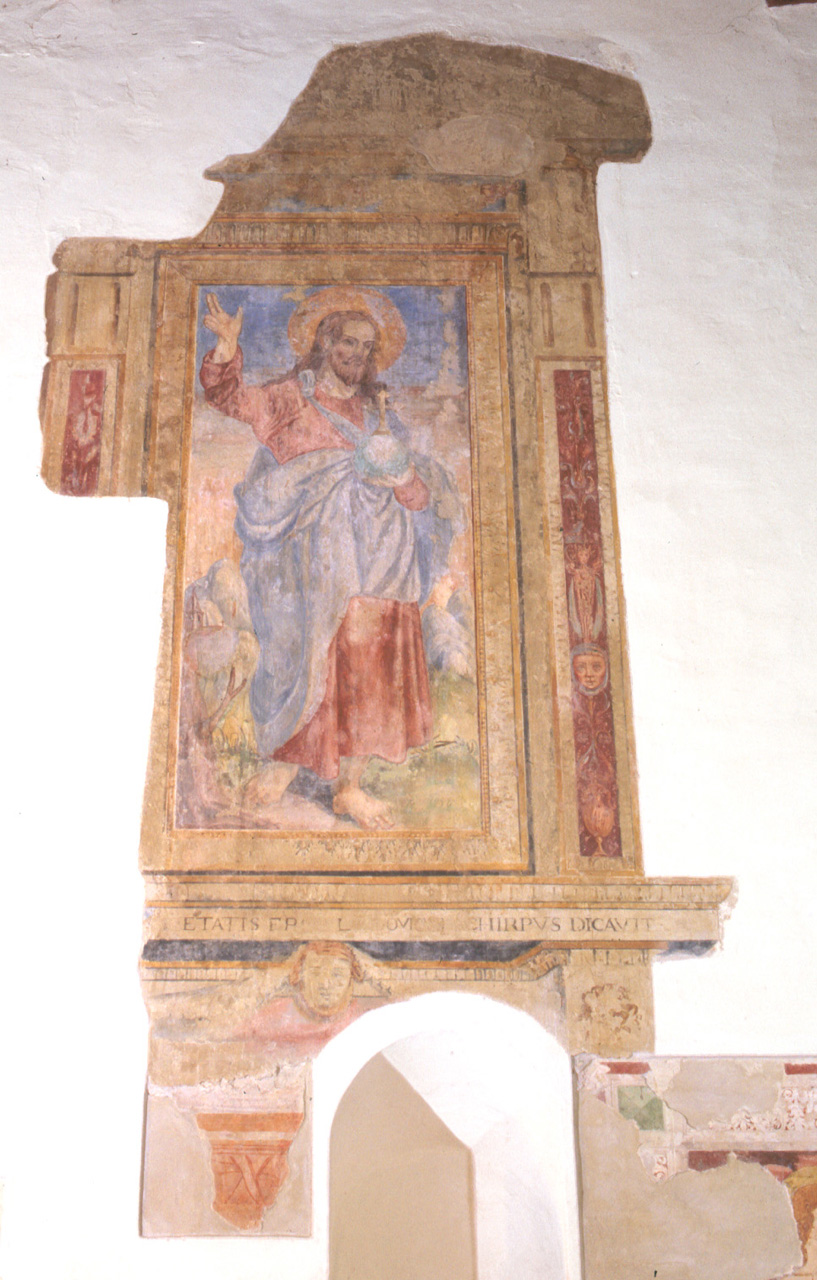 Cristo redentore benedicente (dipinto) - ambito marchigiano (fine sec. XVI)