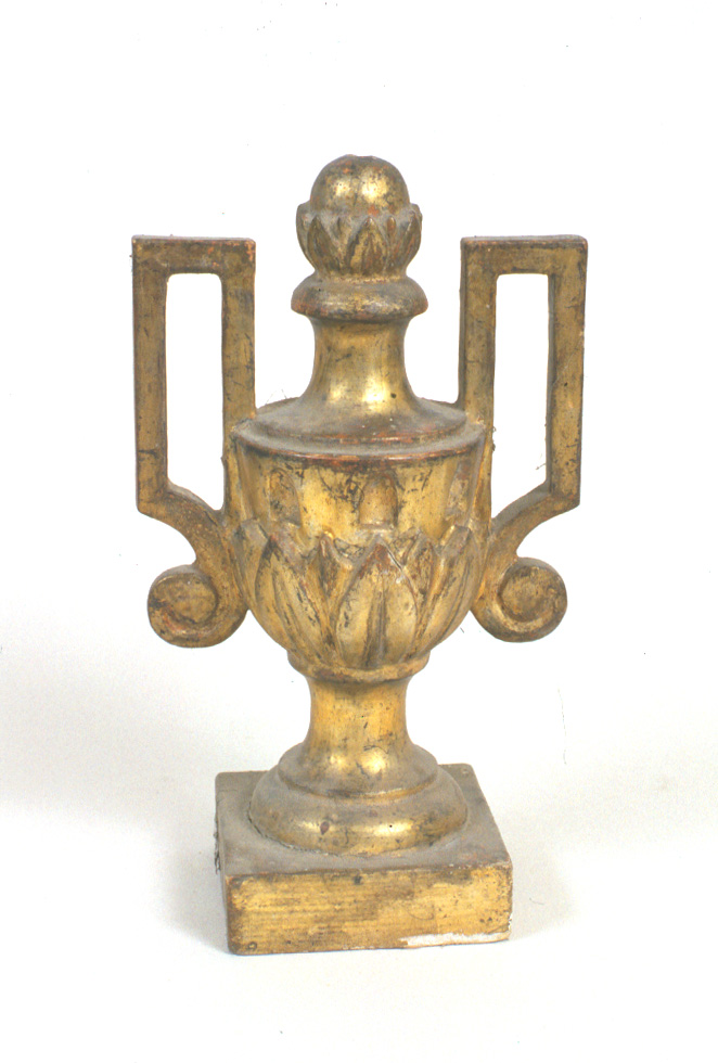 vaso d'altare con composizione floreale, serie - bottega pesarese (sec. XIX)