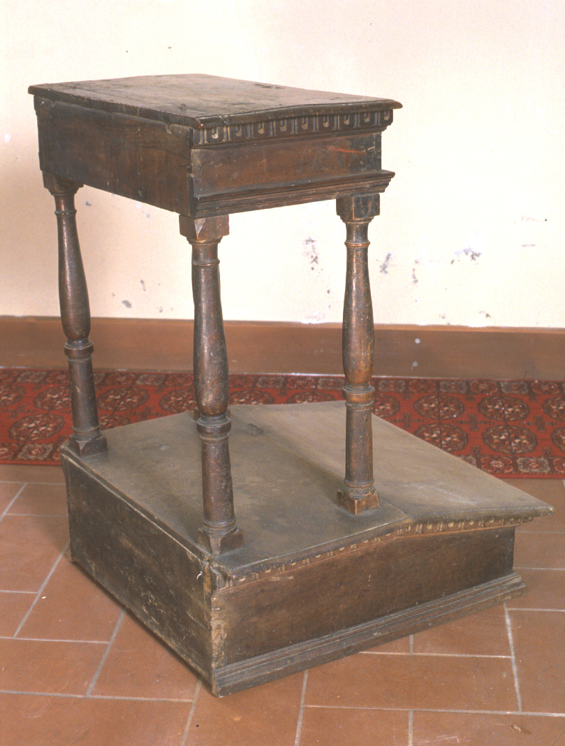 inginocchiatoio - bottega pesarese (metà sec. XVIII, sec. XVIII)