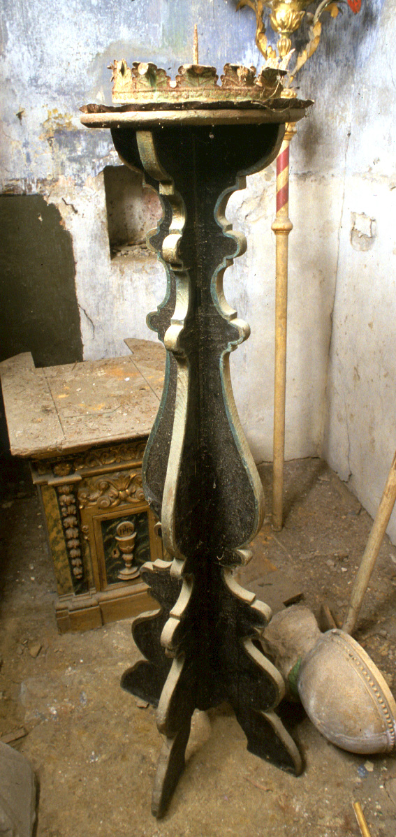 candelabro, serie - bottega pesarese (sec. XVIII)
