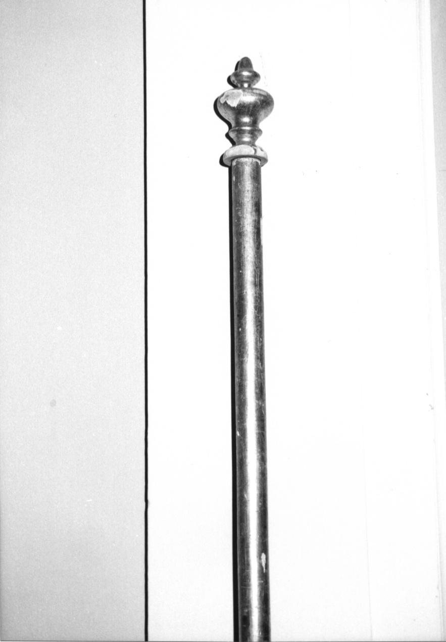 asta di baldacchino processionale, serie - bottega pesarese (fine/inizio secc. XIX/ XX)