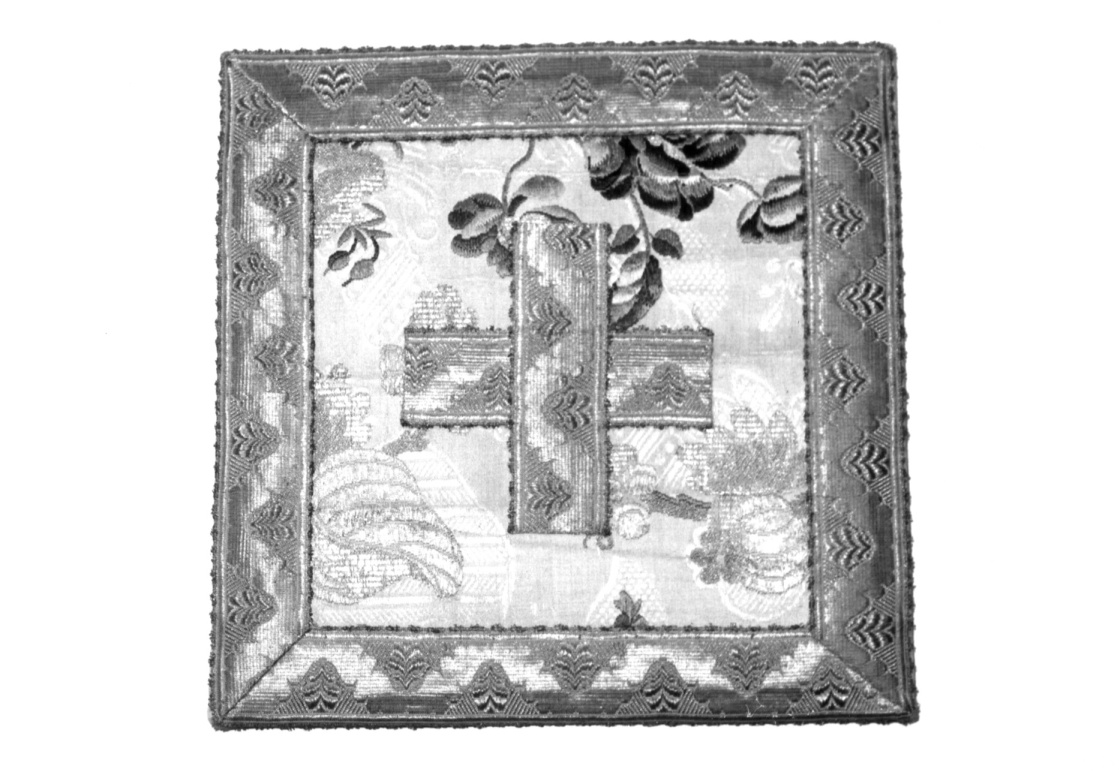 borsa del corporale, elemento d'insieme - manifattura italiana (seconda metà sec. XIX)