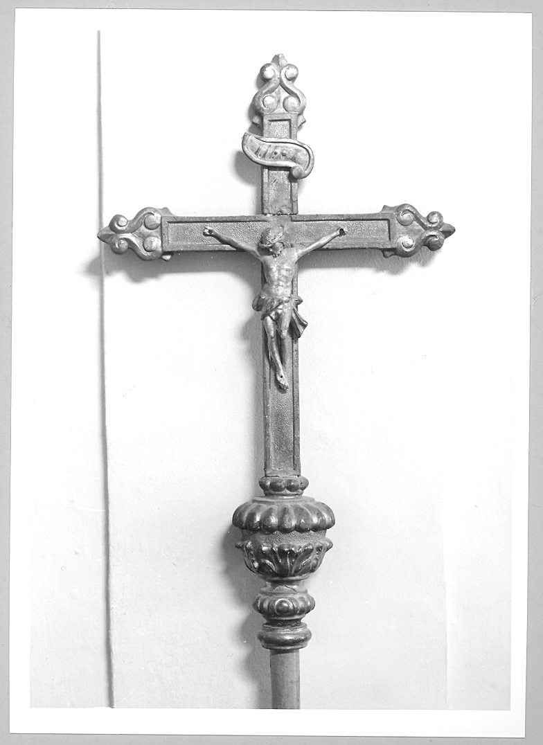 croce processionale - bottega marchigiana (seconda metà sec. XIX)