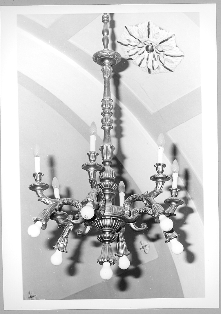 lampadario - bottega marchigiana (inizio sec. XX)