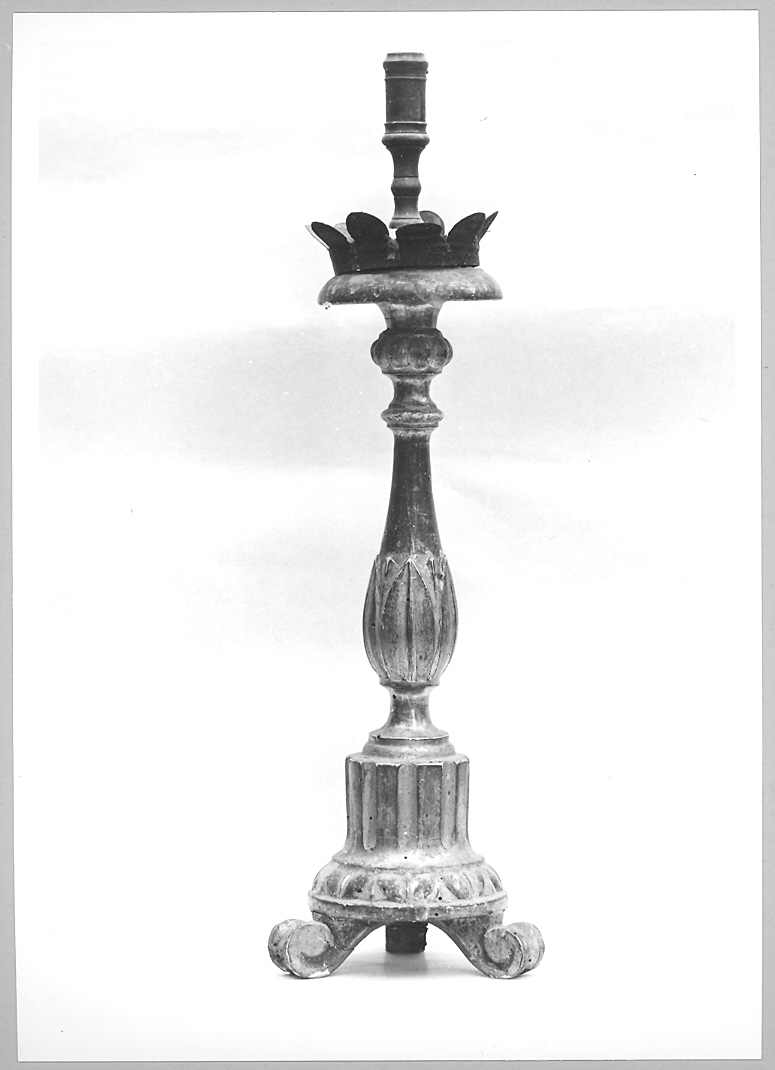 candeliere, serie - bottega marchigiana (prima metà sec. XIX)