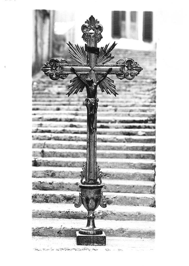 croce d'altare - bottega marchigiana (fine/inizio secc. XVIII/ XIX)