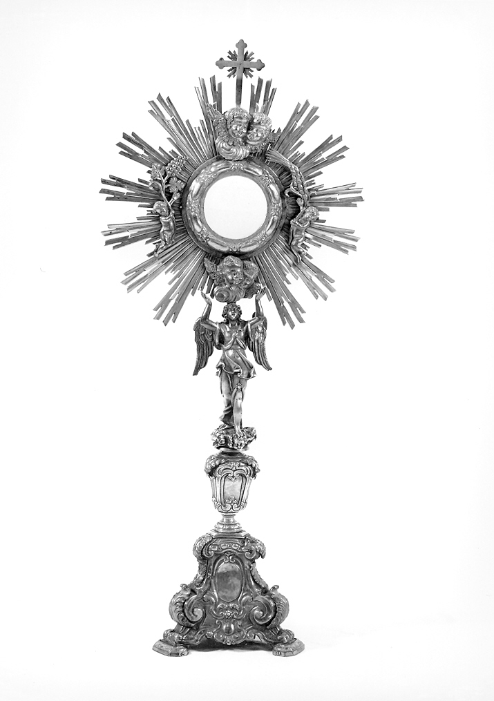 ostensorio - a raggiera - bottega marchigiana (sec. XVIII)