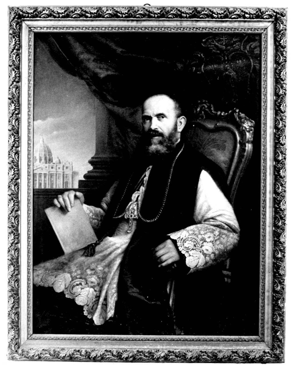 ritratto del vescovo Marco Paolo Tei (dipinto) di Gonella Giuseppe (primo quarto sec. XX)