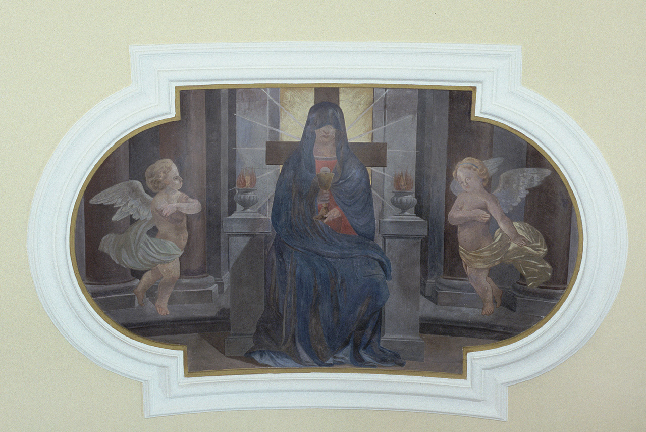 la Speranza, Madonna in trono (dipinto, elemento d'insieme) di Sprega (ultimo quarto sec. XIX)