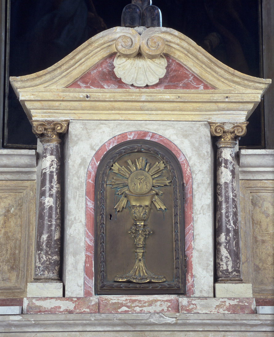 tabernacolo, elemento d'insieme - bottega marchigiana (ultimo quarto sec. XVIII)