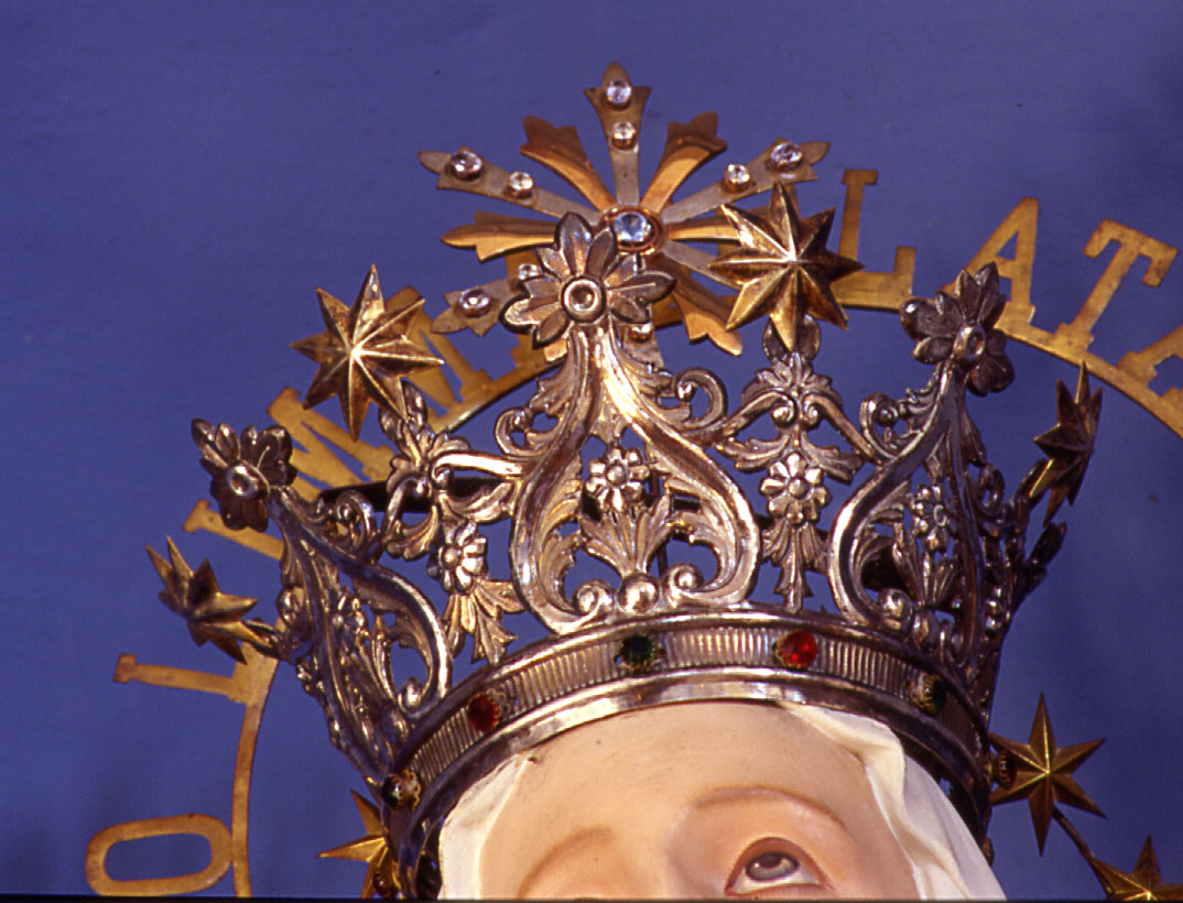 corona da statua, elemento d'insieme - produzione marchigiana (sec. XX)