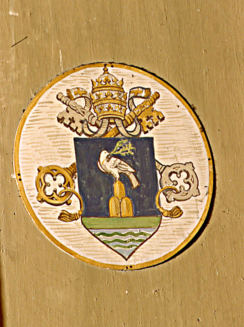 stemma papale di Pio XII (dipinto) - ambito marchigiano (sec. XX)