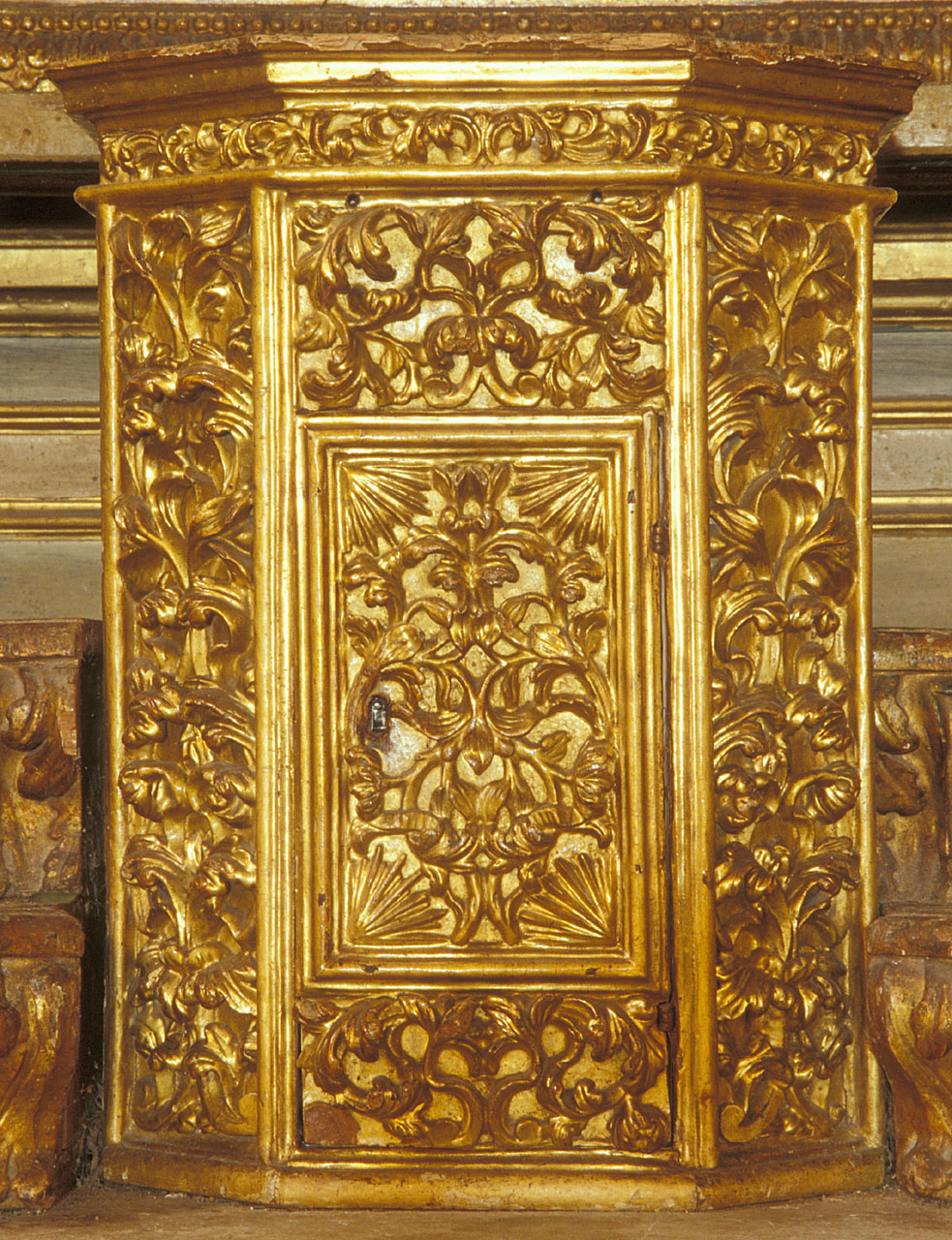 tabernacolo, elemento d'insieme - bottega marchigiana (prima metà sec. XVIII)