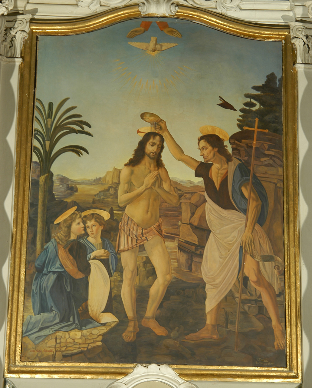 battesimo di Cristo (dipinto) di Pavisa Ciro (sec. XX)